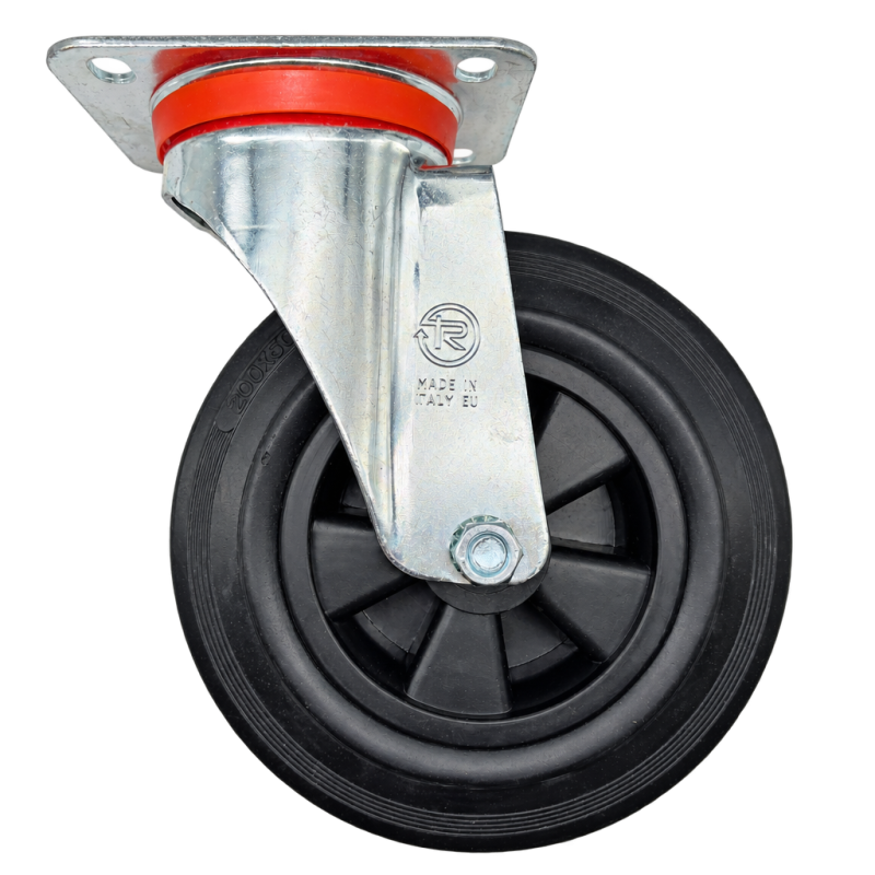 Swivel Castor 250mm Dia. w/ Brake