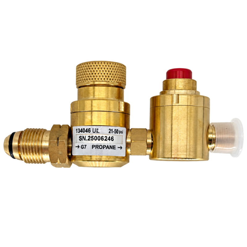 Adjustable pressure regulator 21-50 PSI / UL