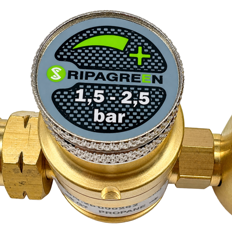 Adjustable pressure regulator 15-29 PSI / Ripagreen