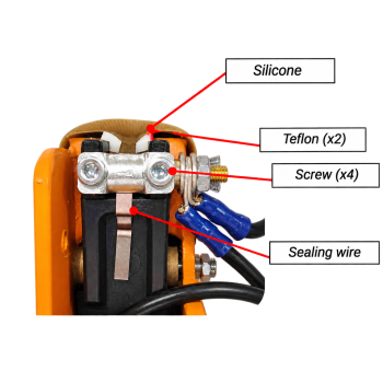 1 bar sealing set: 2 Teflon tapes, 1 insulator, 1 sealing wires (960)