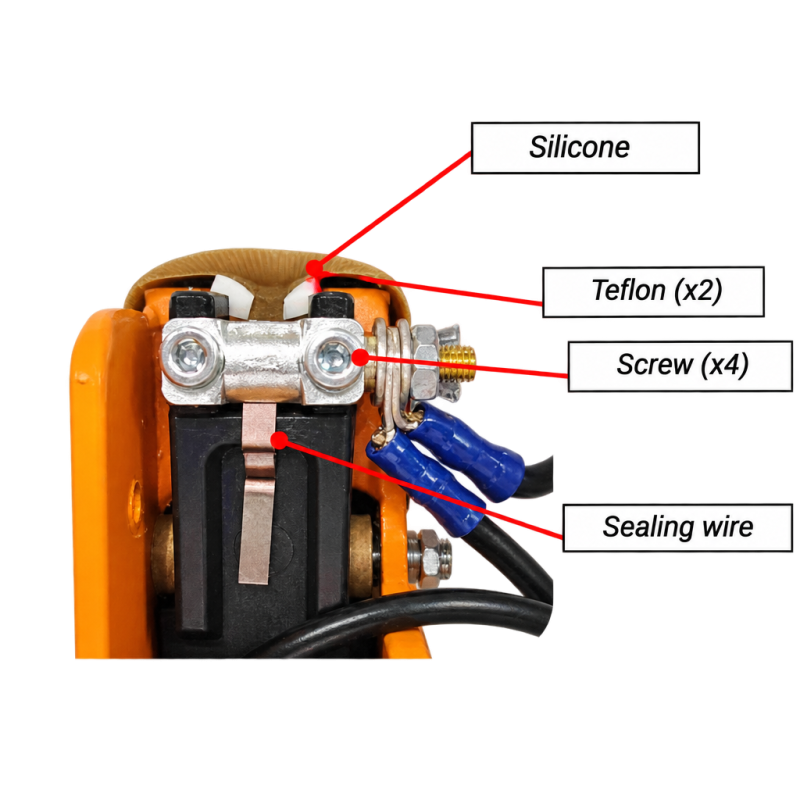 1 bar sealing set: 2 Teflon tapes, 1 insulator, 1 sealing wires (960)