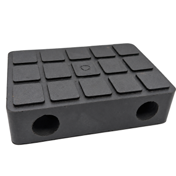 Rubber block with double drilling (Calpack V2)