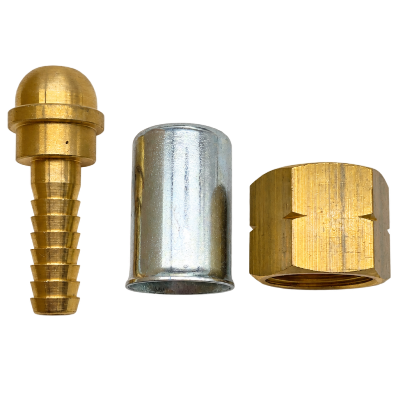 Female connector w/ crimp unit for 25ft hose